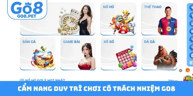 Cẩm nang duy trì chơi có trách nhiệm GO8